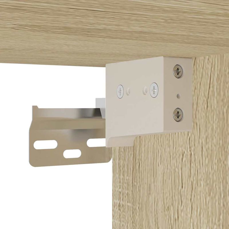Casa si Gradina - Mobilier - Comode si corpuri - Comode - Dulap TV, stejar sonoma, 80x31x39,5 cm, lemn prelucrat si metal - Infinity.ro
