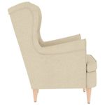 Casa si Gradina - Mobilier - Scaune si fotolii - Fotolii - Fotoliu, crem, 74x84x100 cm, textil - Infinity.ro
