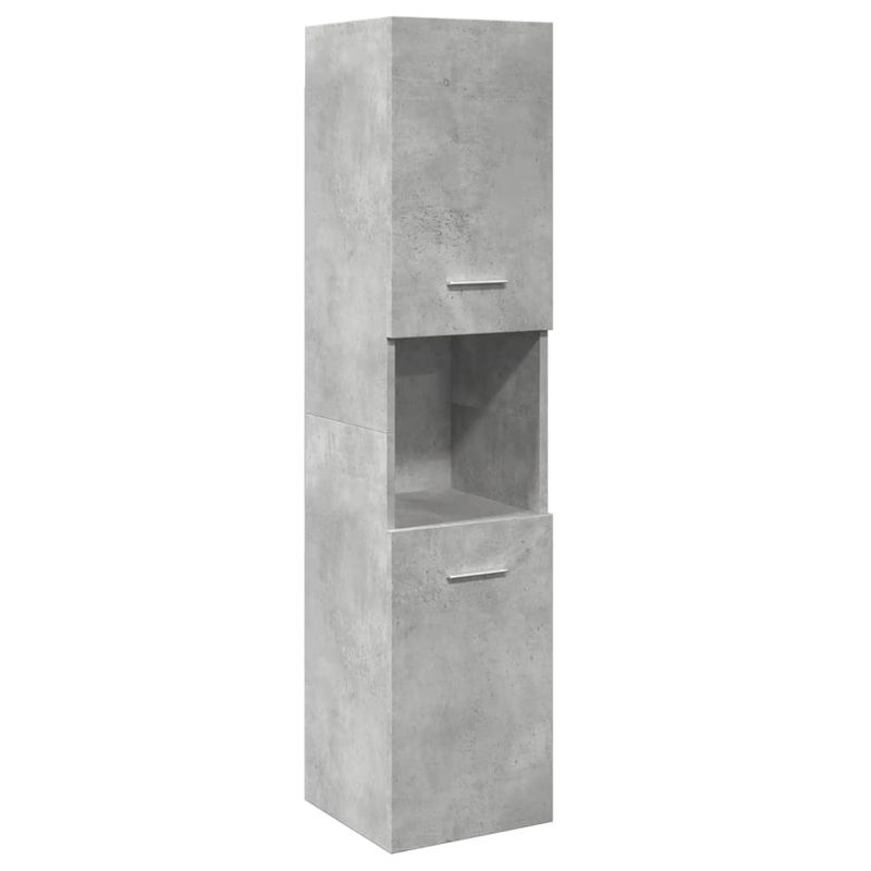 Casa si Gradina - Mobilier - Seturi de mobilier - Seturi baie - Set mobilier de baie, 5 piese, gri beton, lemn prelucrat - Infinity.ro