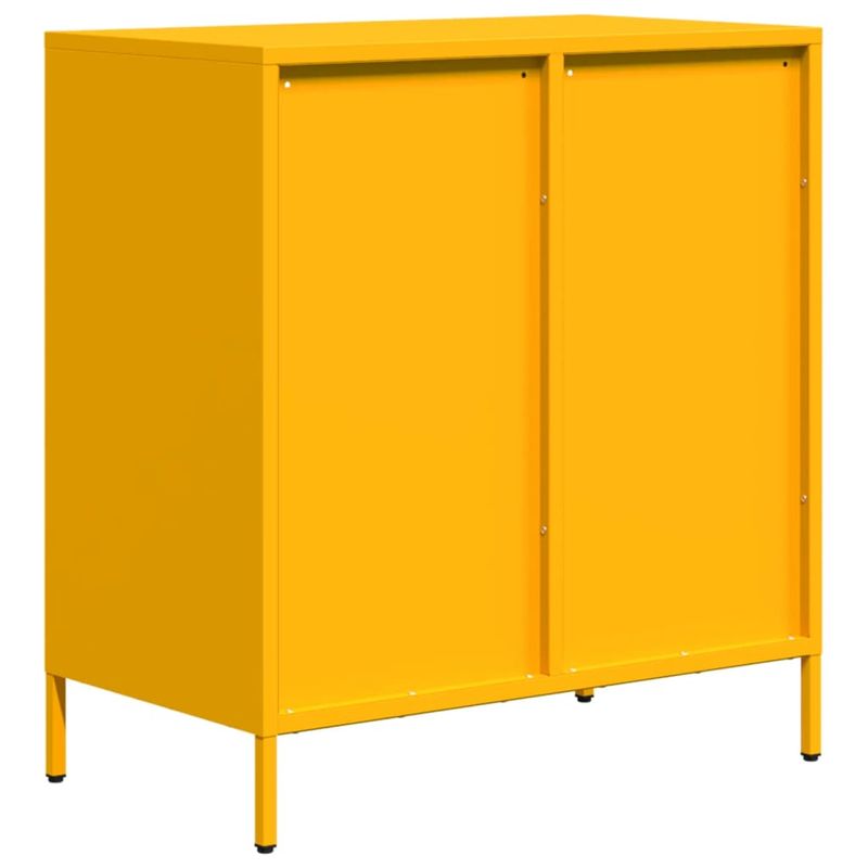 Casa si Gradina - Mobilier - Comode si corpuri - Comode - Dulap, galben mustar, 68x39x73,5 cm, otel laminat la rece - Infinity.ro