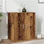 Casa si Gradina - Mobilier - Organizare si depozitare - Organizator incaltaminte - Pantofare, 2 buc., lemn vechi, 32x35x70 cm, lemn prelucrat, model 2x shoe cabinet with door - Infinity.ro