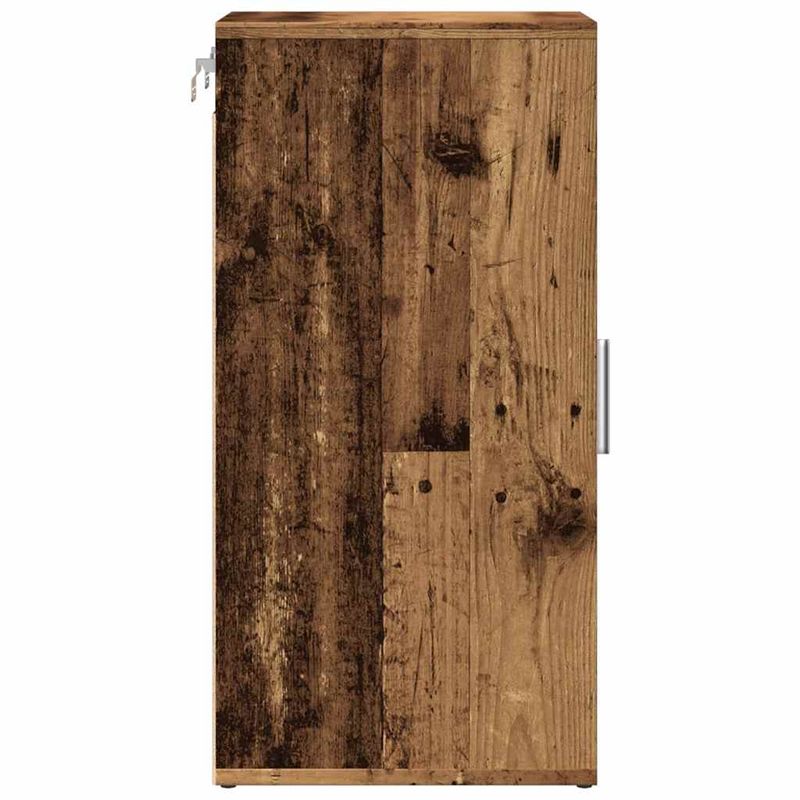Casa si Gradina - Mobilier - Organizare si depozitare - Organizator incaltaminte - Pantofare, 2 buc., lemn vechi, 32x35x70 cm, lemn prelucrat, model 2x shoe cabinet with door - Infinity.ro