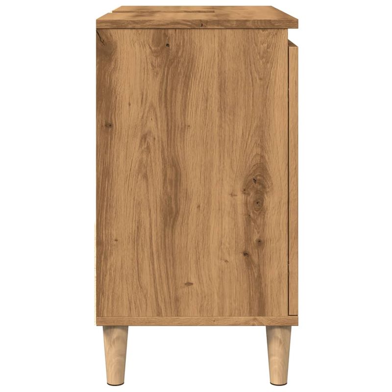 Casa si Gradina - Mobilier - Mobilier baie - Comode baie - Dulap de chiuveta, stejar artizanal, 65x33x60 cm lemn prelucrat - Infinity.ro