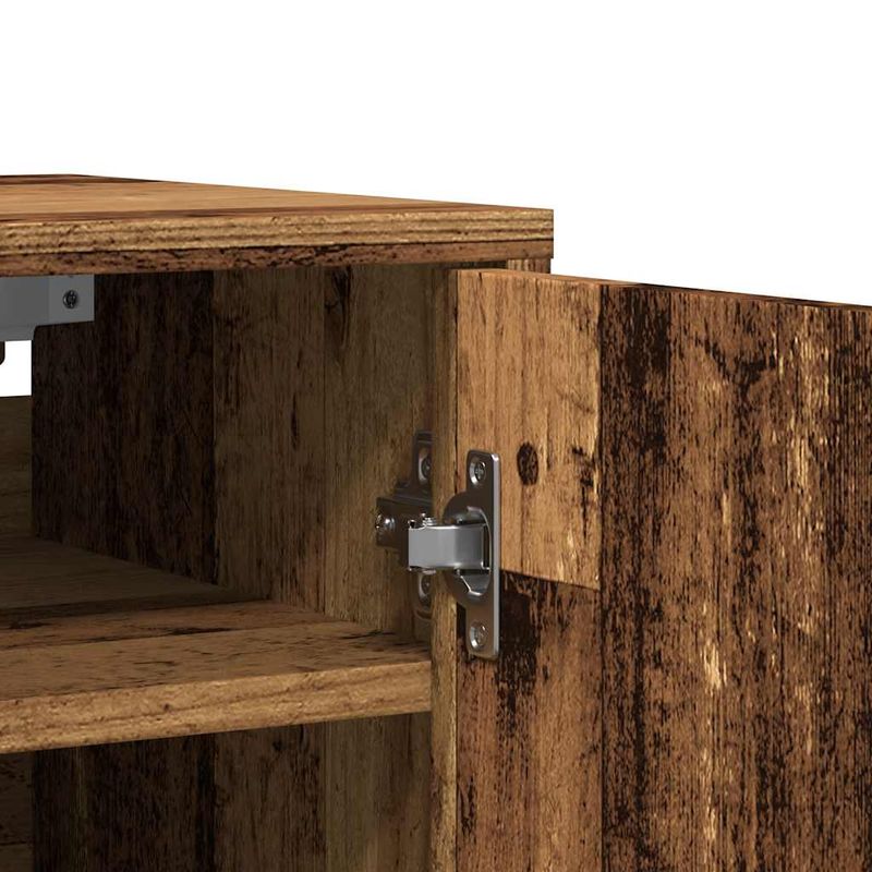 Casa si Gradina - Mobilier - Organizare si depozitare - Organizator incaltaminte - Pantofare, 2 buc., lemn vechi, 32x35x70 cm, lemn prelucrat, model 2x shoe cabinet with door - Infinity.ro
