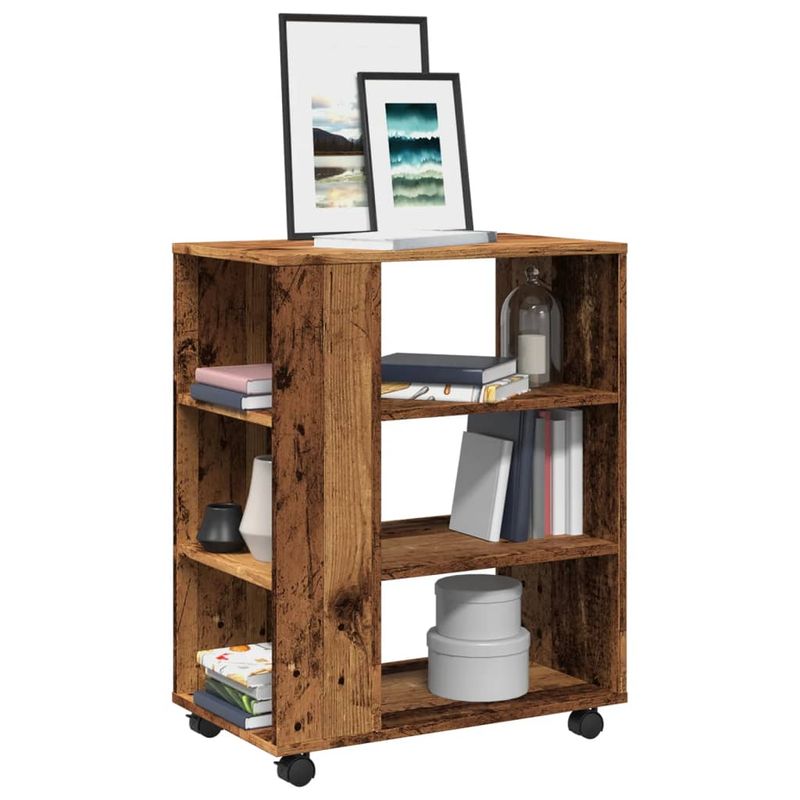 Casa si Gradina - Mobilier - Dulapuri si sifoniere - Dulapuri - Dulap cu roti, lemn vechi, 60x35x75 cm, lemn prelucrat - Infinity.ro