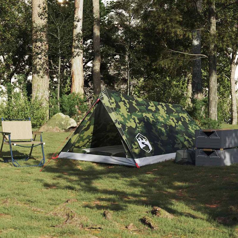 Sport si Outdoor - Camping - Corturi camping - Cort camping pentru 2 persoane, camuflaj, impermeabil - Infinity.ro