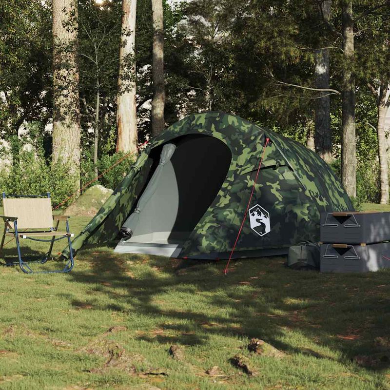 Sport si Outdoor - Camping - Corturi camping - Cort de camping tunel pentru 2 persoane, camuflaj, impermeabil - Infinity.ro