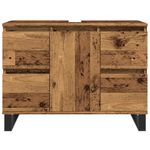 Casa si Gradina - Mobilier - Seturi de mobilier - Seturi baie - Dulap chiuveta baie, lemn vechi, 80x33x60 cm, lemn prelucrat - Infinity.ro