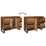 Casa si Gradina - Mobilier - Seturi de mobilier - Seturi baie - Dulap chiuveta baie, lemn vechi, 80x33x60 cm, lemn prelucrat - Infinity.ro