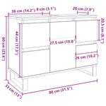 Casa si Gradina - Mobilier - Seturi de mobilier - Seturi baie - Dulap chiuveta baie, lemn vechi, 80x33x60 cm, lemn prelucrat - Infinity.ro