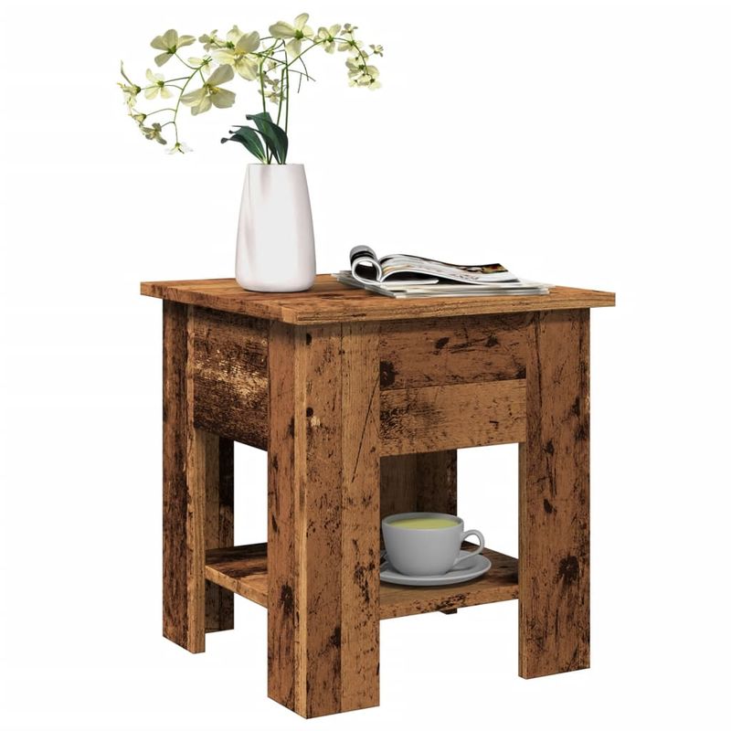Casa si Gradina - Mobilier - Mese si birouri - Masute de cafea - Masuta de cafea, lemn vechi, 40x40x42 cm, lemn prelucrat - Infinity.ro