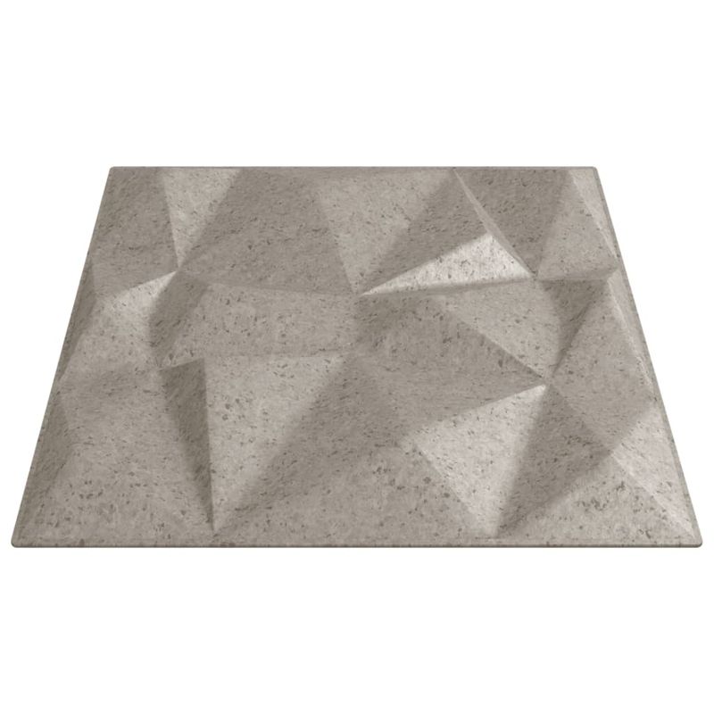 Casa si Gradina - Gradina si terasa - Garduri, panouri si accesorii - Panouri de perete 12 buc. Beton 50x50 cm XPS 3 m² diamant - Infinity.ro