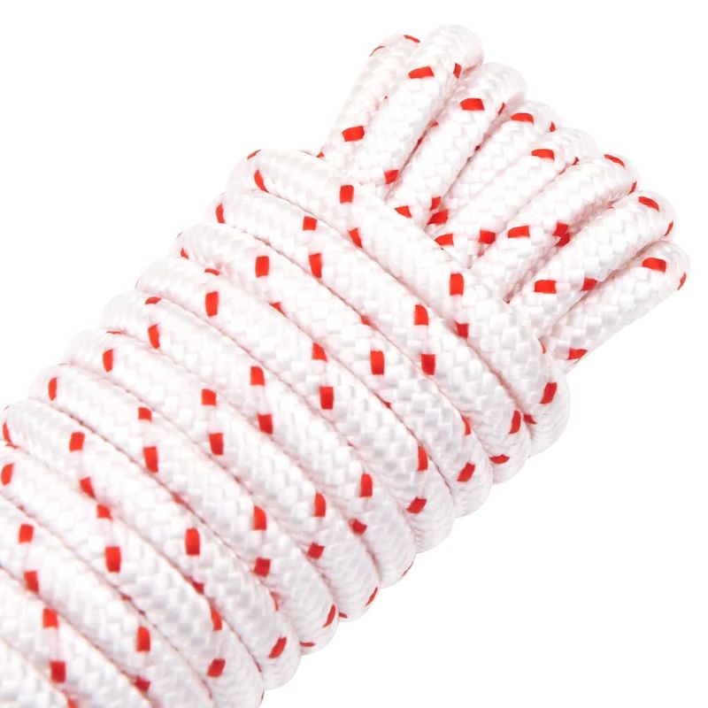 Casa si Gradina - Constructii - Feronerie si accesorii - Sfoara si lanturi - Cablu de pornire cu tragere, alb si rosu Ø6 mm 10 m nailon - Infinity.ro