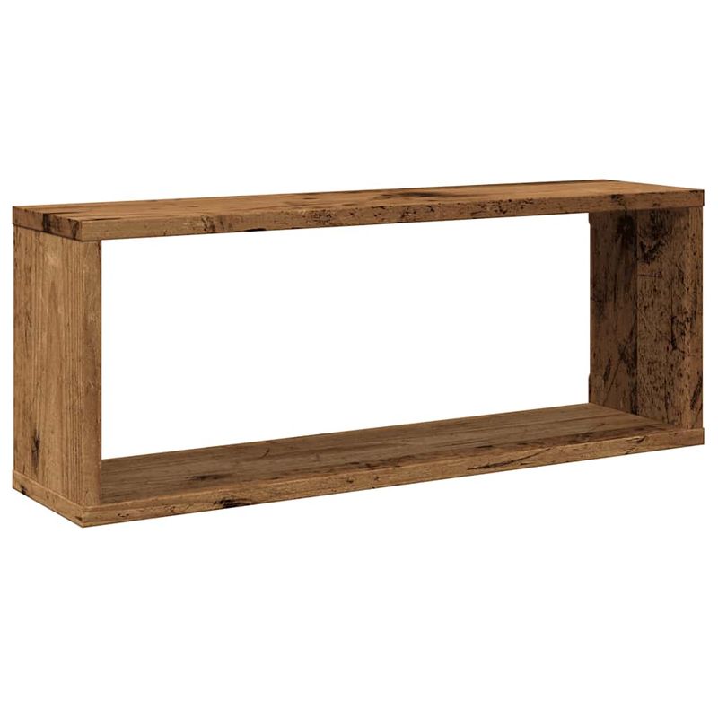 Casa si Gradina - Mobilier - Biblioteci si rafturi - Rafturi - Rafturi perete cub 2 buc. lemn vechi 60x15x23cm, lemn prelucrat - Infinity.ro