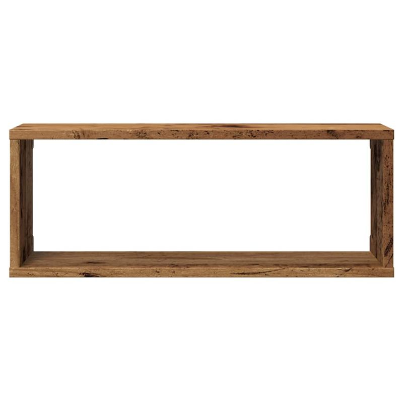 Casa si Gradina - Mobilier - Biblioteci si rafturi - Rafturi - Rafturi perete cub 2 buc. lemn vechi 60x15x23cm, lemn prelucrat - Infinity.ro