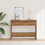 Casa si Gradina - Mobilier - Comode si corpuri - Console - Masuta consola, stejar artizanal, 100x35x76,5cm, lemn prelucrat - Infinity.ro