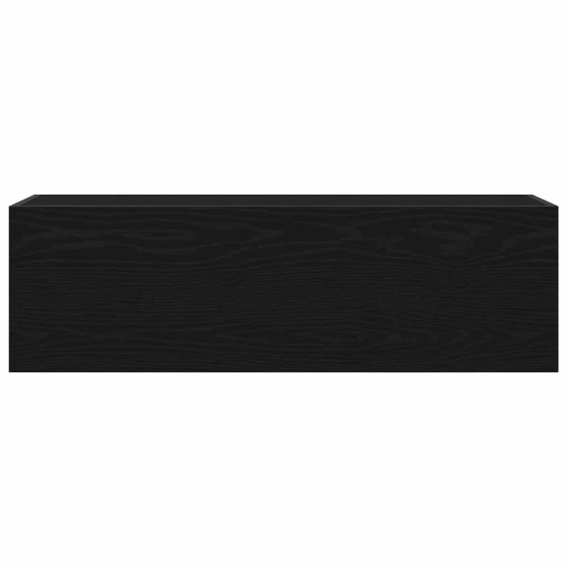 Casa si Gradina - Mobilier - Mobilier baie - Corpuri baie - Dulap de perete de baie, negru, 100x25x30 cm, lemn prelucrat - Infinity.ro