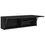 Casa si Gradina - Mobilier - Mobilier baie - Corpuri baie - Dulap de perete de baie, negru, 100x25x30 cm, lemn prelucrat - Infinity.ro