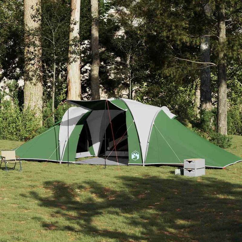 Sport si Outdoor - Camping - Corturi camping - Cort de camping cupola pentru 6 persoane, verde, impermeabil - Infinity.ro