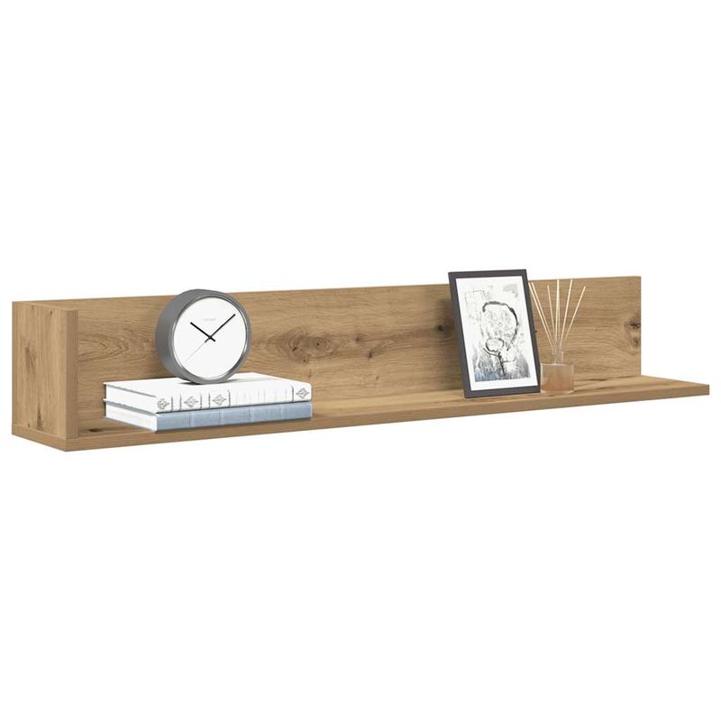 Casa si Gradina - Mobilier - Biblioteci si rafturi - Rafturi - Rafturi perete 2 buc., stejar artizanal, 100x16,5x16,5 cm, lemn - Infinity.ro