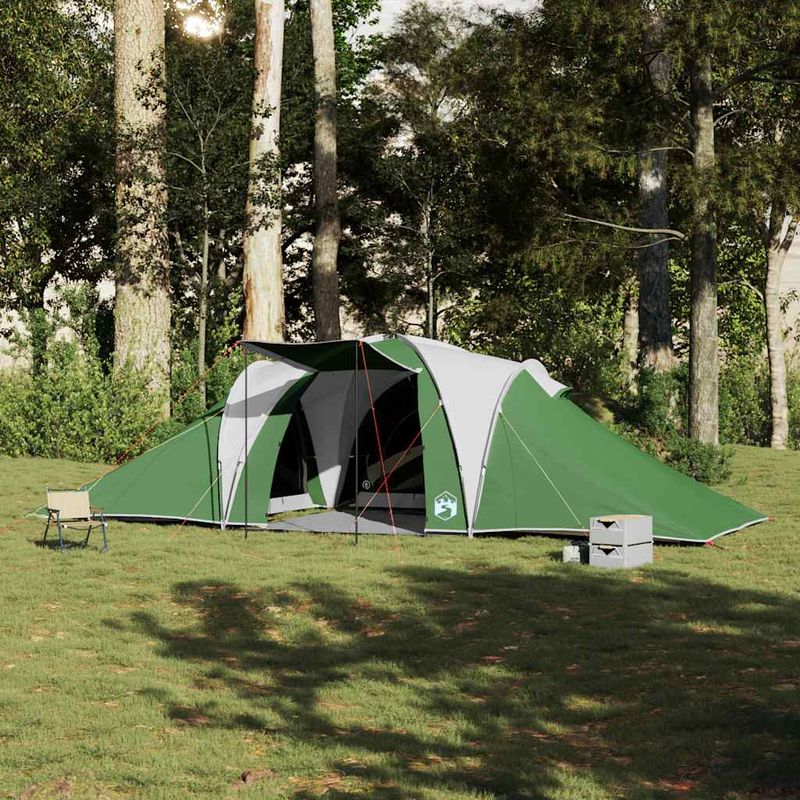 Sport si Outdoor - Camping - Corturi camping - Cort de camping cupola pentru 6 persoane, verde, impermeabil - Infinity.ro