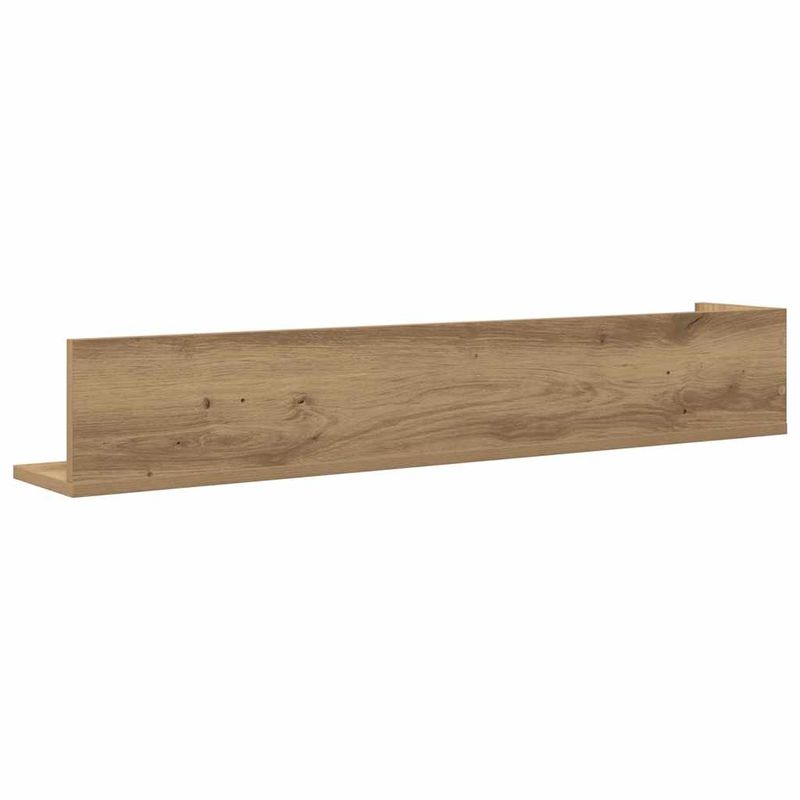 Casa si Gradina - Mobilier - Biblioteci si rafturi - Rafturi - Rafturi perete 2 buc., stejar artizanal, 100x16,5x16,5 cm, lemn - Infinity.ro