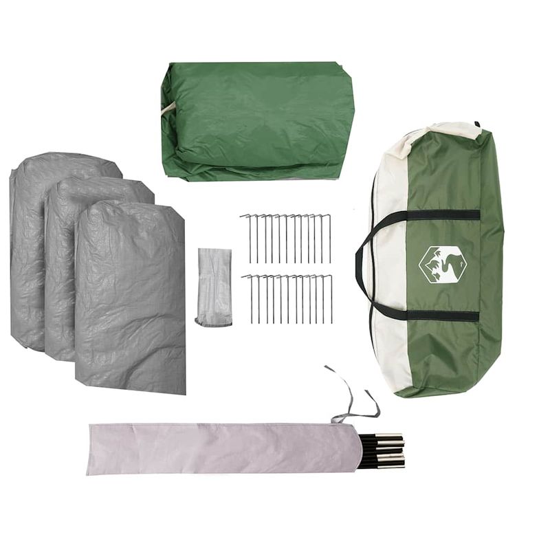 Sport si Outdoor - Camping - Corturi camping - Cort de camping cupola pentru 6 persoane, verde, impermeabil - Infinity.ro