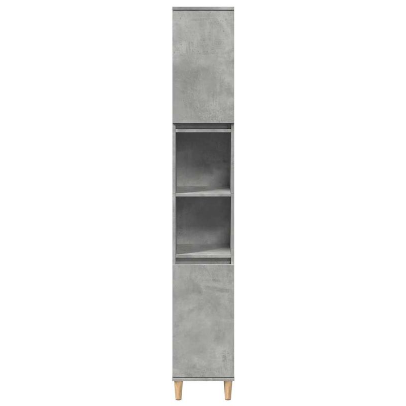 Casa si Gradina - Mobilier - Seturi de mobilier - Seturi baie - Set mobilier de baie, 3 piese, gri beton, lemn compozit - Infinity.ro