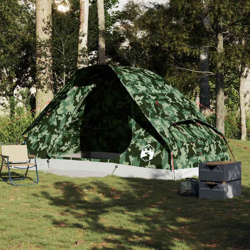 Sport si Outdoor - Camping - Corturi camping - Cort de familie cupola pentru 6 persoane, camuflaj, impermeabil - Infinity.ro