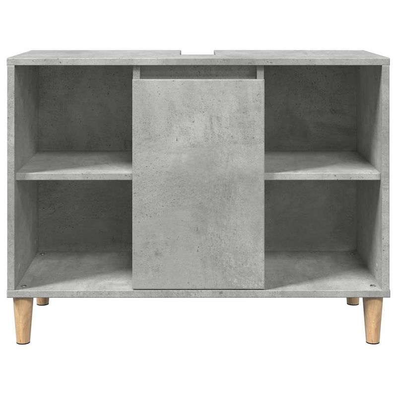 Casa si Gradina - Mobilier - Seturi de mobilier - Seturi baie - Set mobilier de baie, 3 piese, gri beton, lemn compozit - Infinity.ro
