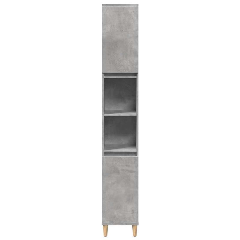 Casa si Gradina - Mobilier - Seturi de mobilier - Seturi baie - Set mobilier de baie, 3 piese, gri beton, lemn compozit - Infinity.ro