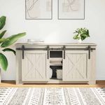 Casa si Gradina - Constructii - Usi interior, exterior si garaj - Accesorii usi - Set usi glisante pentru dulap 122 cm otel carbon - Infinity.ro