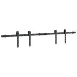 Casa si Gradina - Constructii - Usi interior, exterior si garaj - Accesorii usi - Set usi glisante pentru dulap 122 cm otel carbon - Infinity.ro