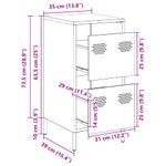 Casa si Gradina - Mobilier - Comode si corpuri - Comode - Dulap, roz, 35x39x73,5 cm, otel laminat la rece - Infinity.ro