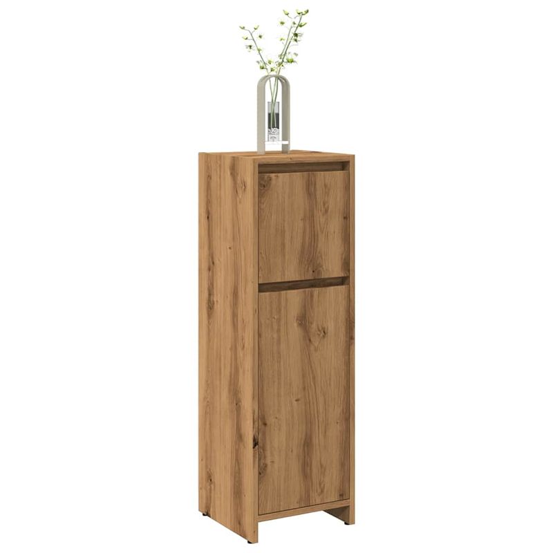 Casa si Gradina - Mobilier - Mobilier baie - Comode baie - Dulap de baie, stejar artizanal, 30x30x95 cm, lemn compozit - Infinity.ro