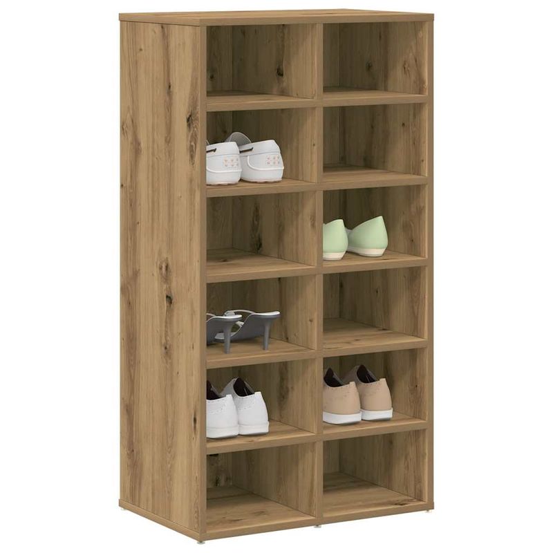 Casa si Gradina - Mobilier - Organizare si depozitare - Organizator incaltaminte - Pantofar, Stejar artizanal, 54x34x100,5 cm, lemn compozit - Infinity.ro