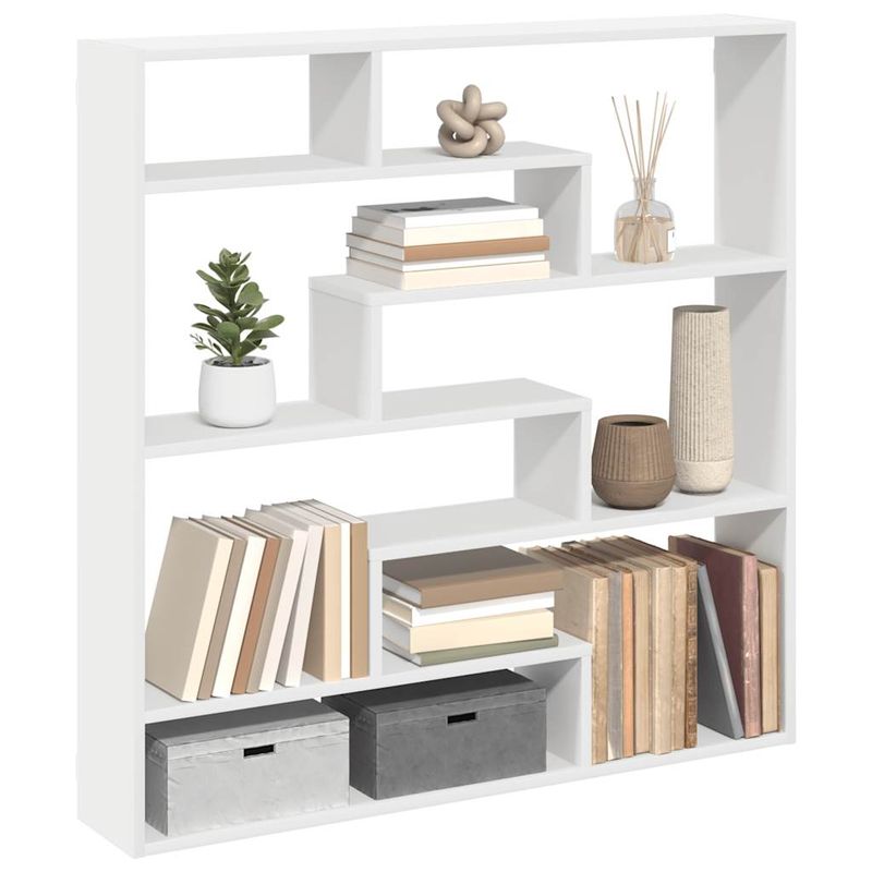 Casa si Gradina - Mobilier - Biblioteci si rafturi - Rafturi - Raft cubic de perete cu 7 compartimente alb lemn prelucrat - Infinity.ro