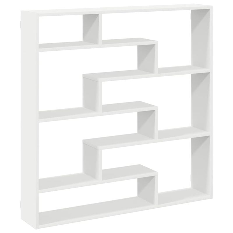 Casa si Gradina - Mobilier - Biblioteci si rafturi - Rafturi - Raft cubic de perete cu 7 compartimente alb lemn prelucrat - Infinity.ro