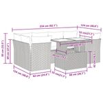 Casa si Gradina - Gradina si terasa - Mobilier exterior - Seturi mobila gradina - Set canapele de gradina cu perne, 7 piese, maro, poliratan - Infinity.ro