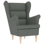 Casa si Gradina - Mobilier - Scaune si fotolii - Fotolii - Fotoliu cu taburet pentru picioare, gri inchis, material textil - Infinity.ro
