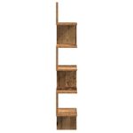 Casa si Gradina - Mobilier - Biblioteci si rafturi - Rafturi - Raft perete pentru colt lemn vechi 20x20x127,5cm lemn prelucrat - Infinity.ro