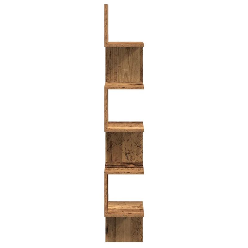 Casa si Gradina - Mobilier - Biblioteci si rafturi - Rafturi - Raft perete pentru colt lemn vechi 20x20x127,5cm lemn prelucrat - Infinity.ro