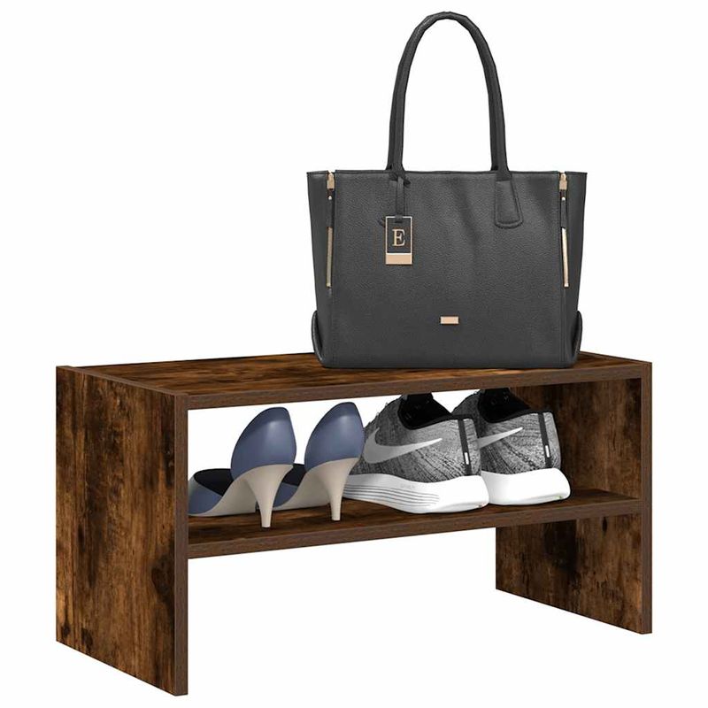Casa si Gradina - Mobilier - Organizare si depozitare - Organizator incaltaminte - Suport pantofi stivuibil Stejar afumat 60x30x30,5 cm - Infinity.ro