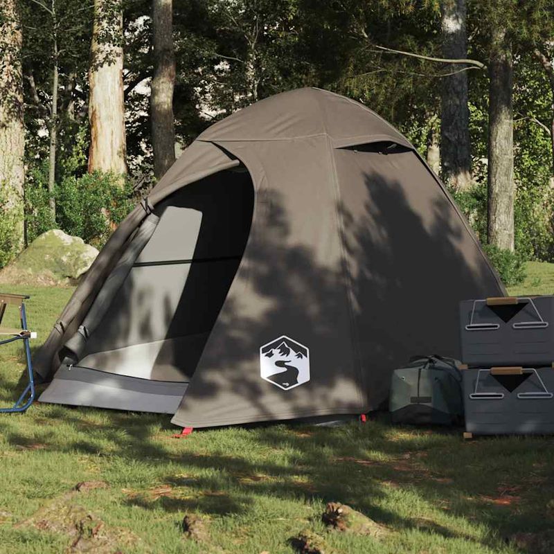 Sport si Outdoor - Camping - Corturi camping - Cort de camping cupola pentru 2 persoane, maro, impermeabil - Infinity.ro
