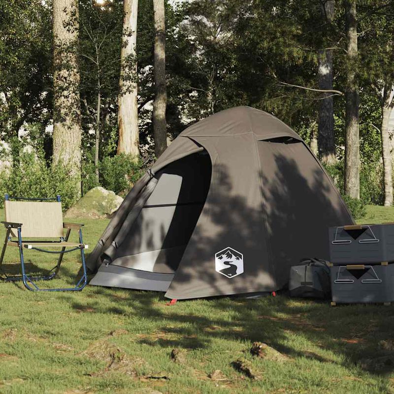 Sport si Outdoor - Camping - Corturi camping - Cort de camping cupola pentru 2 persoane, maro, impermeabil - Infinity.ro