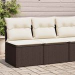 Casa si Gradina - Gradina si terasa - Mobilier exterior - Seturi mobila gradina - Set canapele de gradina, 2 piese, cu perne, maro poliratan maro - Infinity.ro