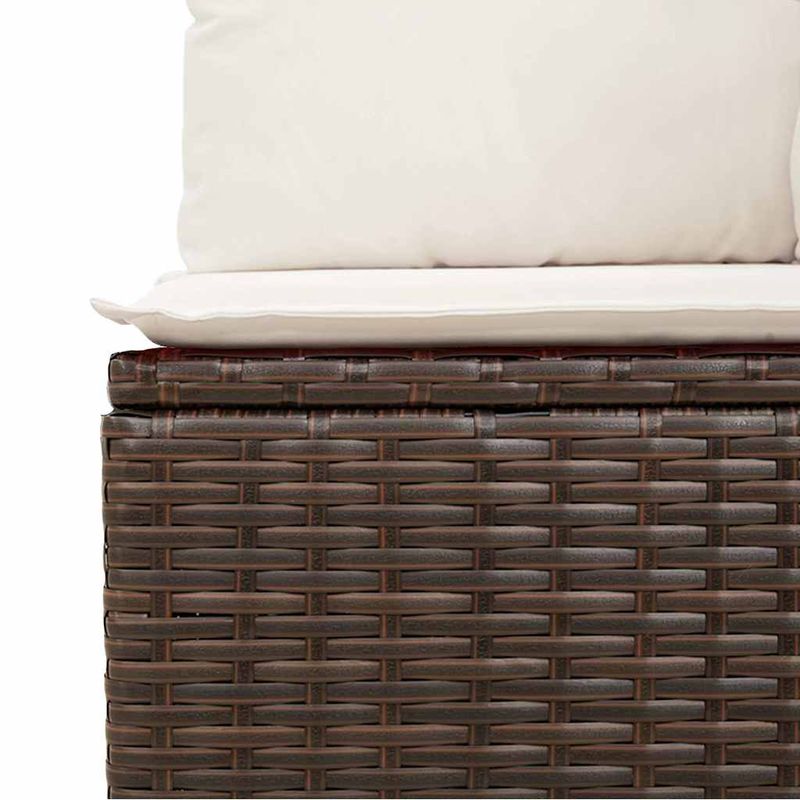 Casa si Gradina - Gradina si terasa - Mobilier exterior - Seturi mobila gradina - Set canapele de gradina, 2 piese, cu perne, maro poliratan maro - Infinity.ro