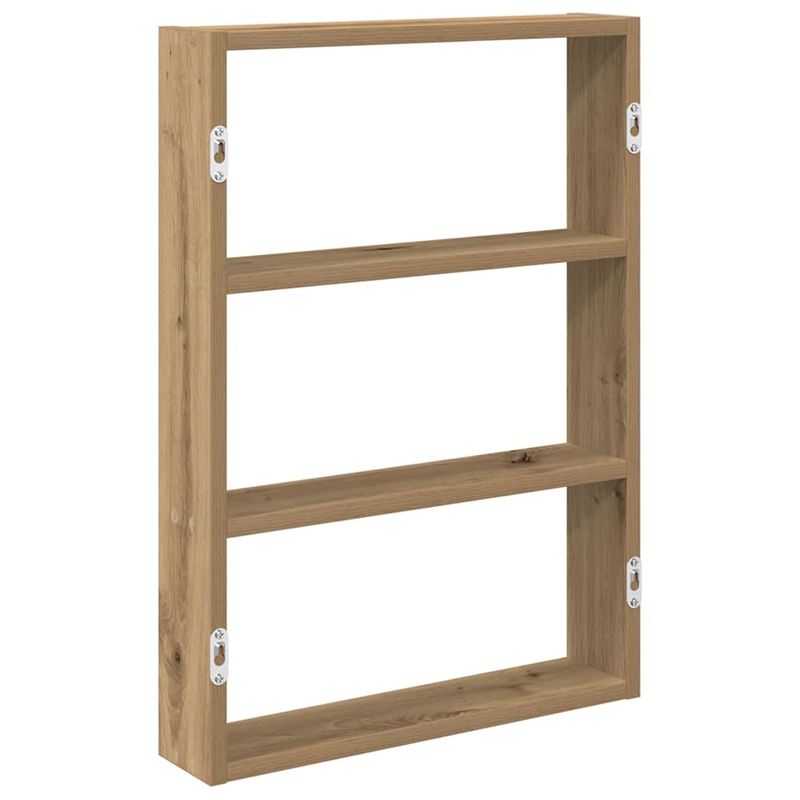 Casa si Gradina - Mobilier - Biblioteci si rafturi - Rafturi - Raft de perete, stejar artizanal, 43x9x60 cm, lemn prelucrat - Infinity.ro