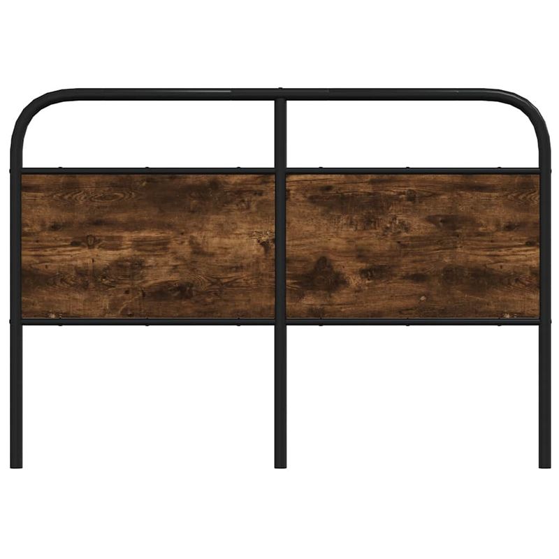 Casa si Gradina - Mobilier - Paturi si accesorii - Accesorii paturi - Tablie stejar afumat 120 cm otel si lemn prelucrat - Infinity.ro