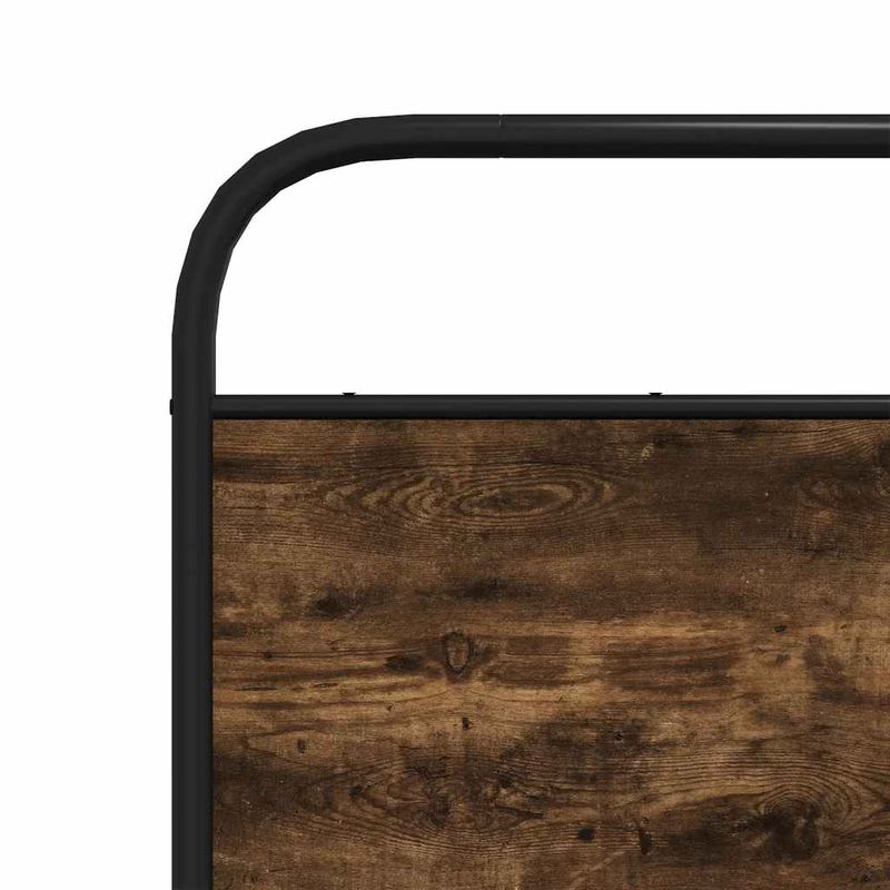 Casa si Gradina - Mobilier - Paturi si accesorii - Accesorii paturi - Tablie stejar afumat 120 cm otel si lemn prelucrat - Infinity.ro